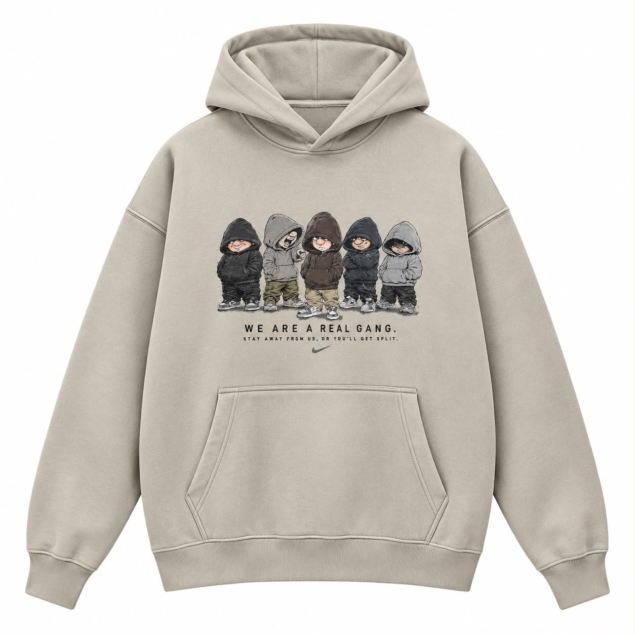 Real Gang Oversized Winter Hoodie - FREEDY
