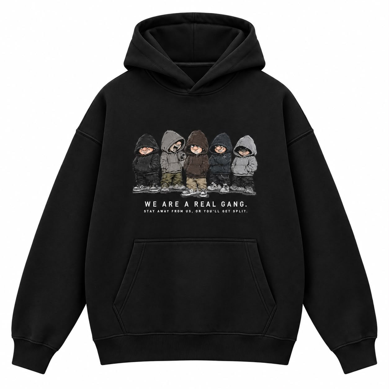 Real Gang Oversized Winter Hoodie - FREEDY